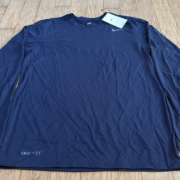Nike Team Legend L/S Crew Mens Navy - Picture 6 of 10
